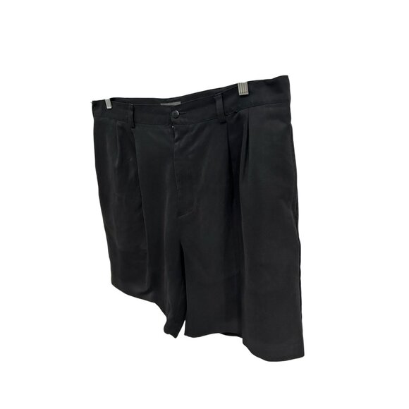 Van Heusen Mens Black Pleated Dress Shorts Sz 38 - Picture 3 of 9
